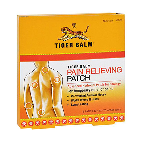 Tiger Balm Back Pain Relieving Patch - 5 ea